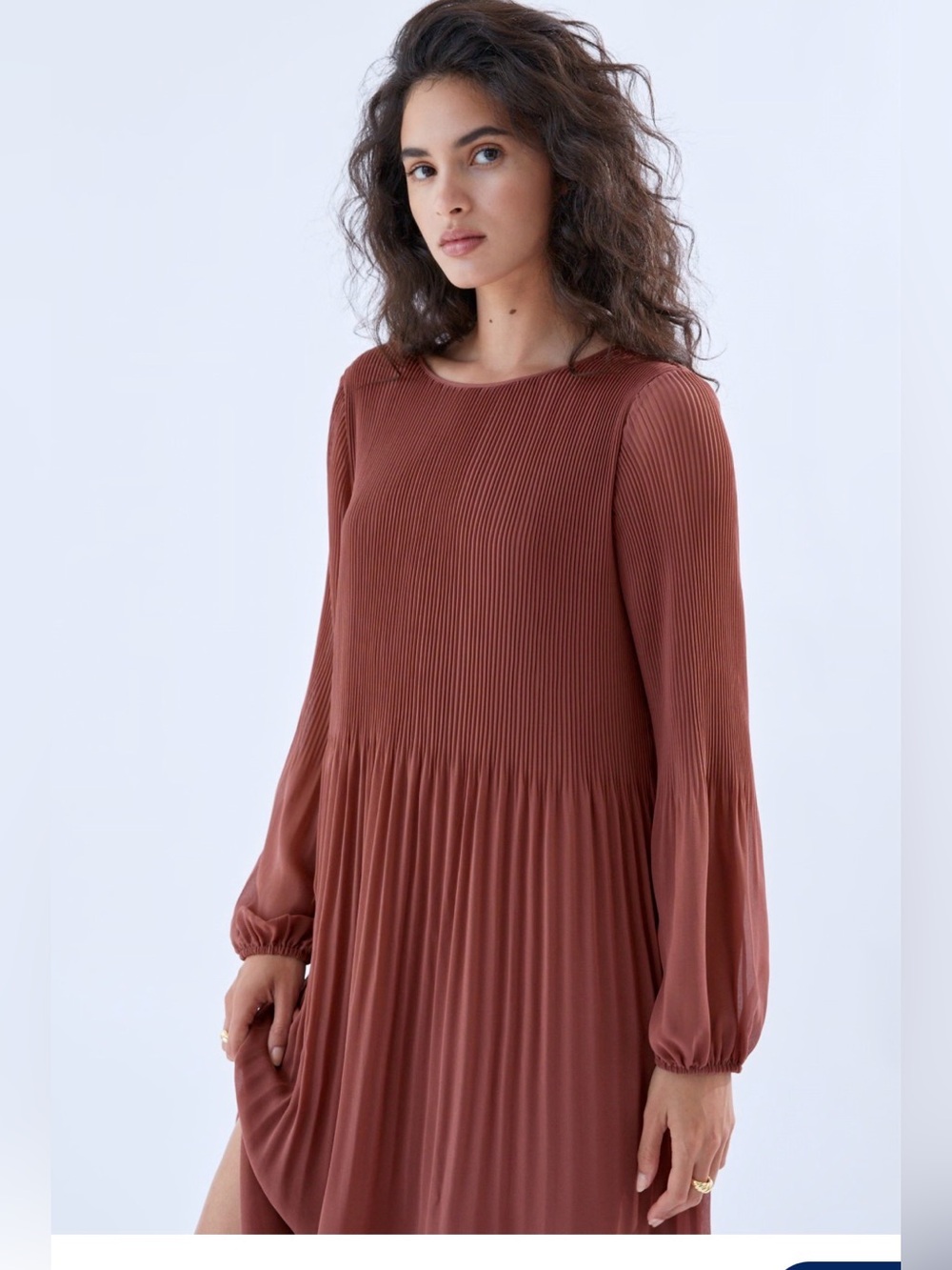 Wilfred Daydreamer Midi Dress- Cognac (SM)